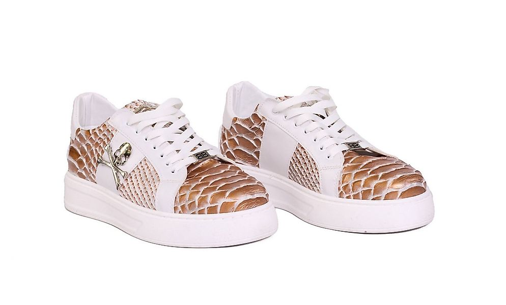 TAMBOGA Seaker mit Totenkopf und Schlangenmuster Weiß 44 Sneaker Torenkopf, günstig online kaufen