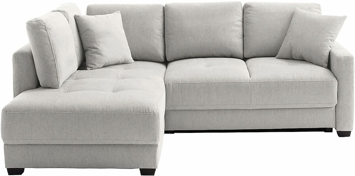 Mr. Couch Ecksofa "Pierre, L-Form mit BoxSpring" Mit Boxpring-Taschenfederk günstig online kaufen