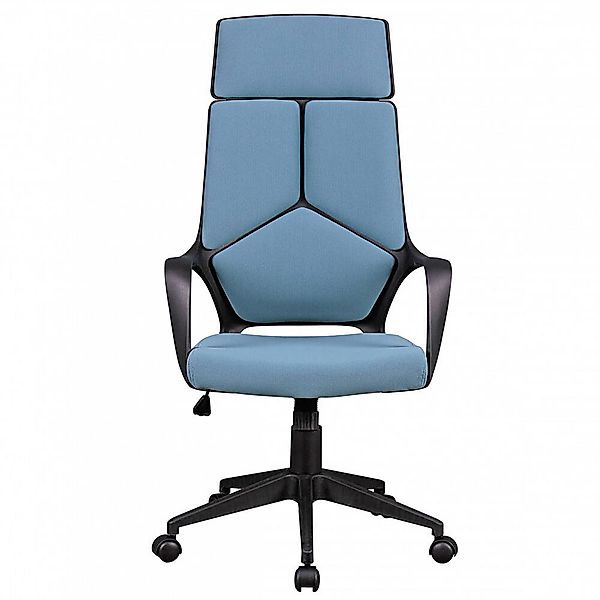 Bürostuhl in blau mit Wippmechanik B/H/T ca. 70/129/63cm günstig online kaufen