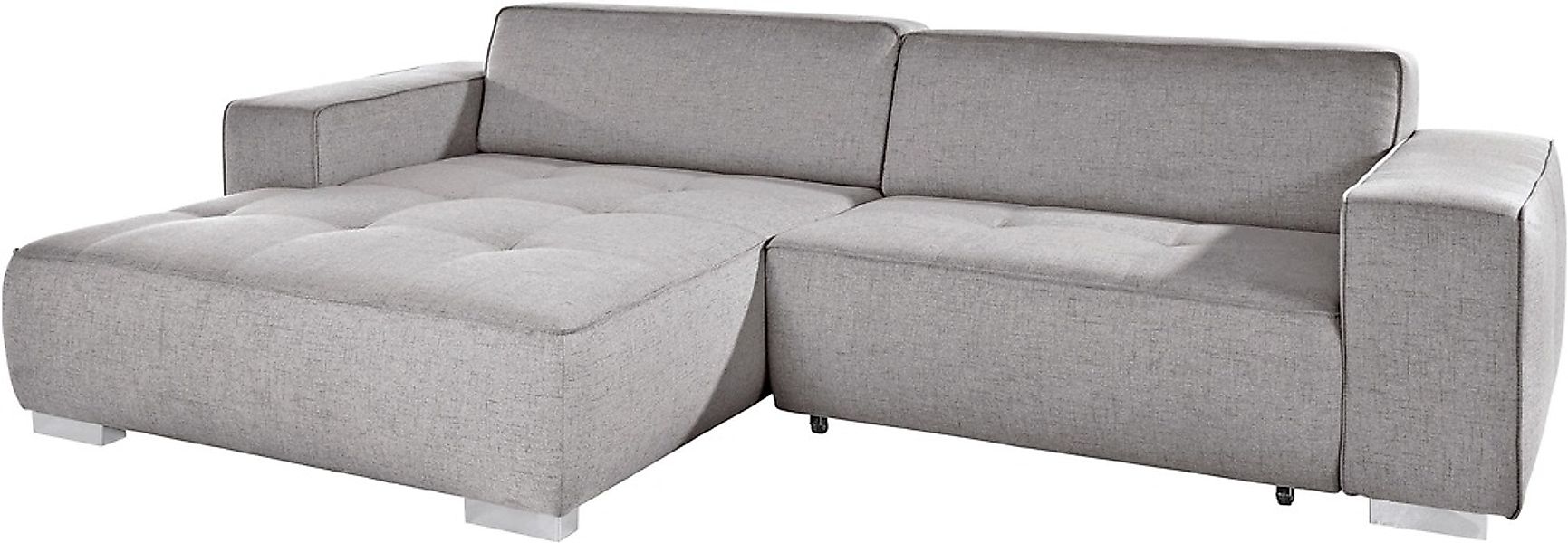 INOSIGN Ecksofa »Sapporo L-Form« wahlweise Bettfunktion oder Sitztiefenvers günstig online kaufen