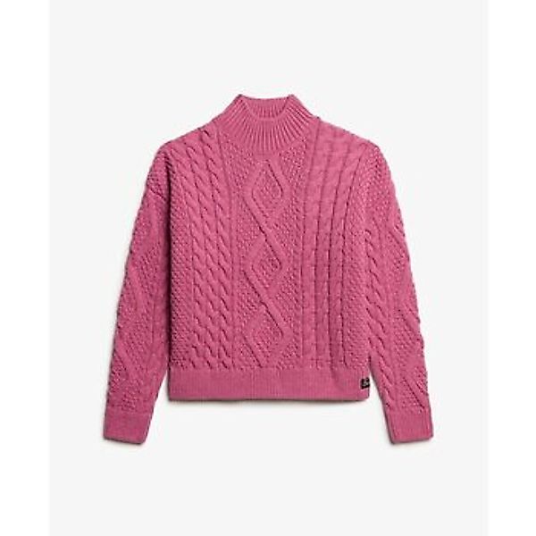 Superdry  Pullover Pull polo en maille torsadée femme  Aran günstig online kaufen