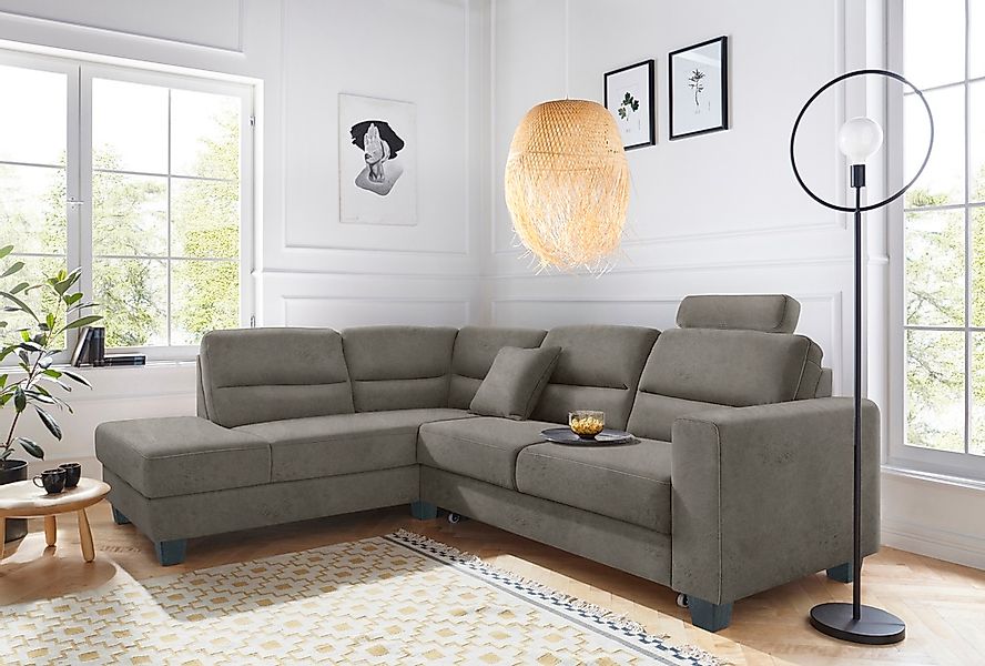 TRENDMANUFAKTUR Ecksofa "Chamber, zeitlos & elegant, bequem, L-Form" inklus günstig online kaufen