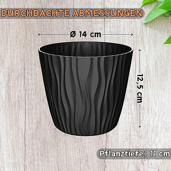 Engelland Blumentopf Pflanztopf mit Drainagesystem (Vorteils-Set, günstig online kaufen