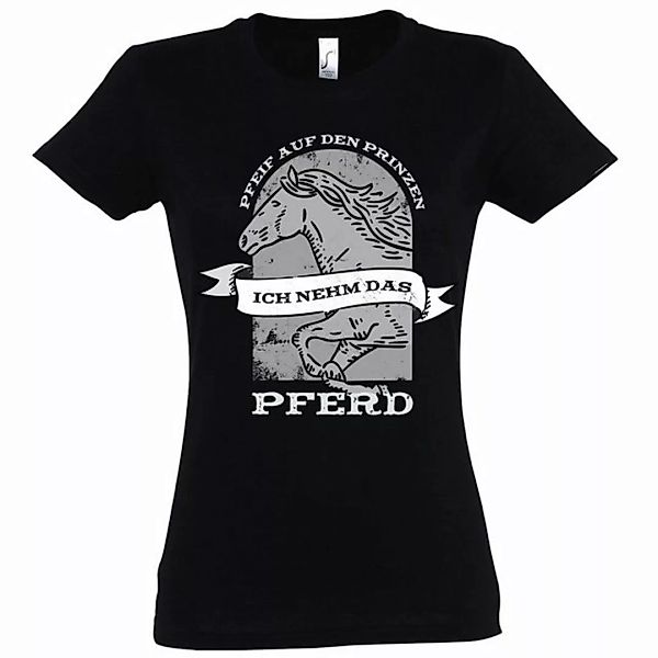 Youth Designz T-Shirt "Pfeif auf den Prinzen, ich nehm das Pferd" Damen T-S günstig online kaufen