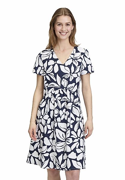 Vera Mont Sommerkleid "Damen Sommerkleid mit V-Ausschnitt" Nahttasche Desig günstig online kaufen