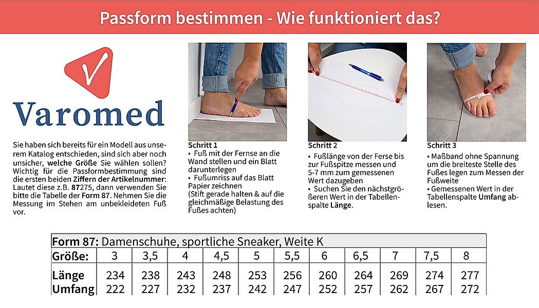 VAROMED VAROMED Damen Aktiv-Sneaker Kioto Schnürschuh günstig online kaufen
