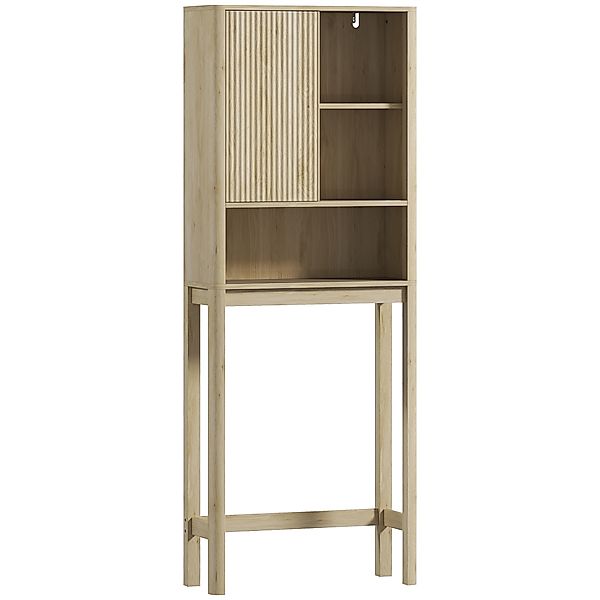 HOMCOM WC-Regal über Toilette Toilettenregal WC Aufbewahrung Badezimmer Auf günstig online kaufen