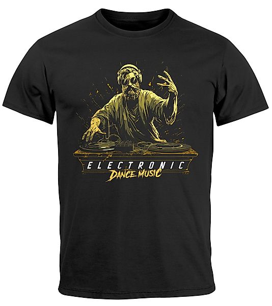 Neverless Print-Shirt Herren T-Shirt Eletronic Dance günstig online kaufen