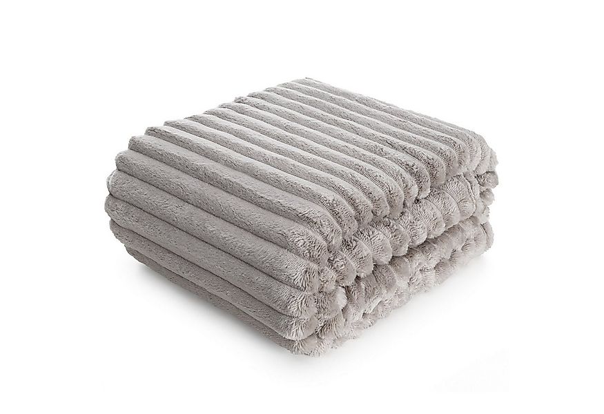 Wohndecke SOFT, Design91, Streifen Steppung Gestreifte Decke Gesteppte Sofa günstig online kaufen