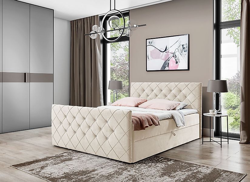 yourhouse24 Boxspringbett MALAGA Hotelbett mit zwei günstig online kaufen