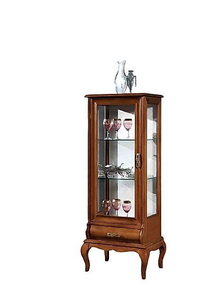 Xlmoebel Vitrine Klassischer Holzmöbel-Glasvitrinenschrank für das Wohnzimm günstig online kaufen