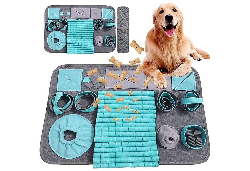 HEYHIPPO Schnüffelteppich Blauer Schnüffelteppich für Hunde,waschbar,Traini günstig online kaufen