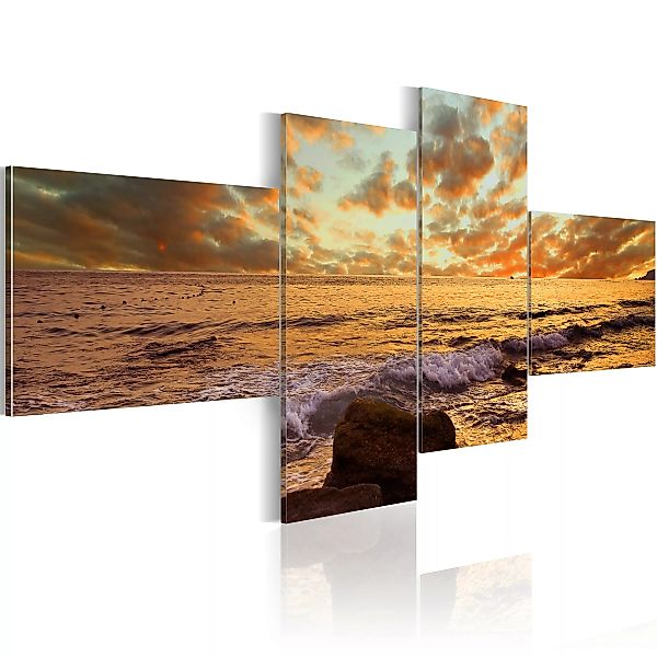 Wandbild - Sonnenuntergang Am Meer günstig online kaufen