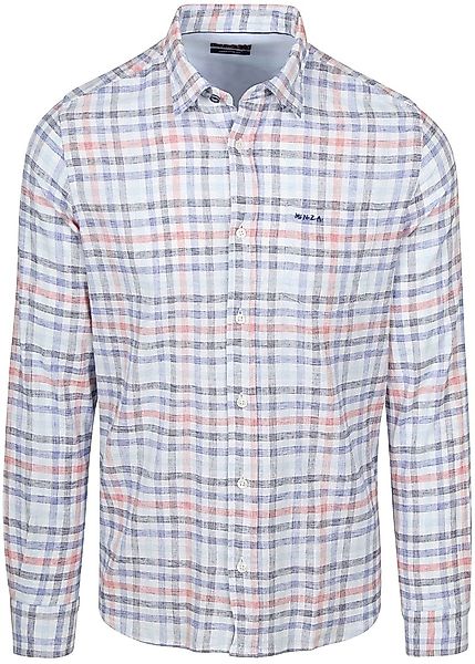 NZA Shirt Picton Linen Blend Karos Multicolour - Größe XL günstig online kaufen