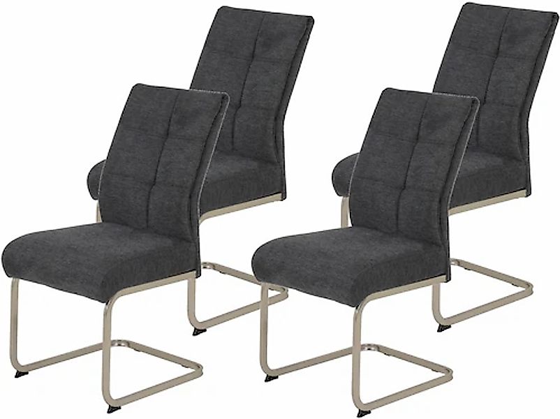 HELA Freischwinger »Ines«, (Set), 4 St., bequeme Sitzbreite und Federkern P günstig online kaufen