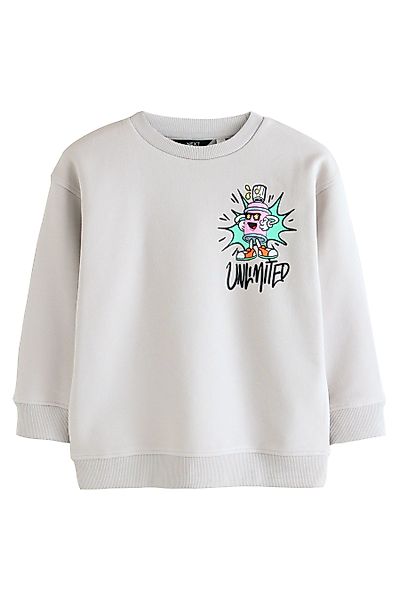 Next Sweater Rundhals-Pullover mit Grafik (1-tlg) günstig online kaufen