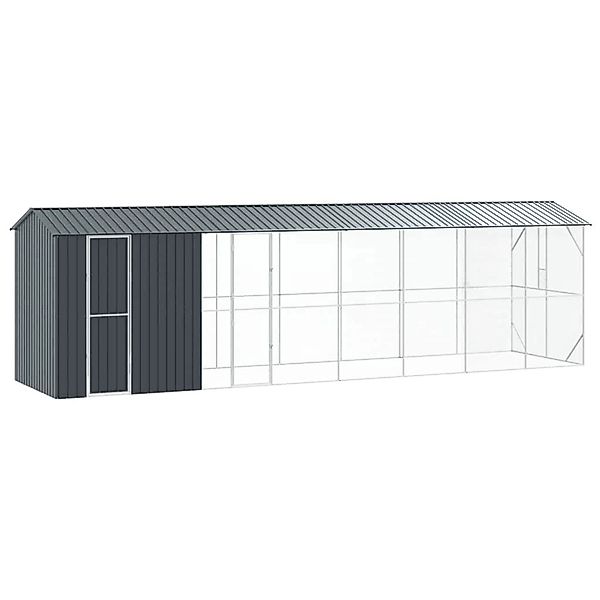 vidaXL Vogelkäfig Anthrazit 860 x 208 x 247 cm Verzinkter Stahl 3325155 günstig online kaufen