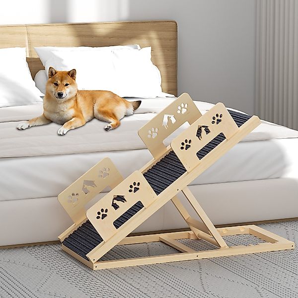 TWSOUL Haustiertreppe Hunderampe 100 cm, 4-fach günstig online kaufen