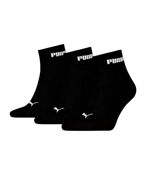 PUMA Freizeitsocken PUMA Quarter Plain 3P Socken Weiß Sportsocken Baumwolle günstig online kaufen