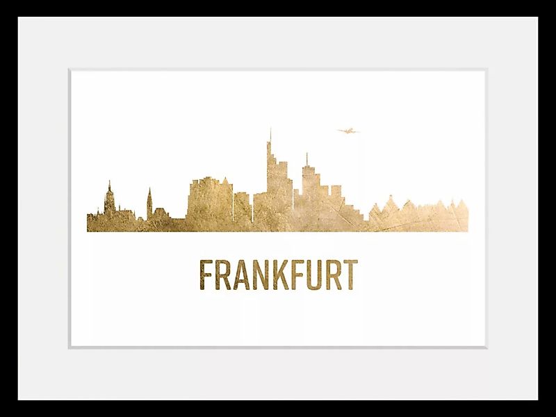 queence Bild "Frankfurt Skyline GOLD", Städte, (1 St.) günstig online kaufen