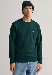 Gant Sweatshirt "REG SHIELD C-NECK SWEAT" mit Logostickerei auf der Brust günstig online kaufen