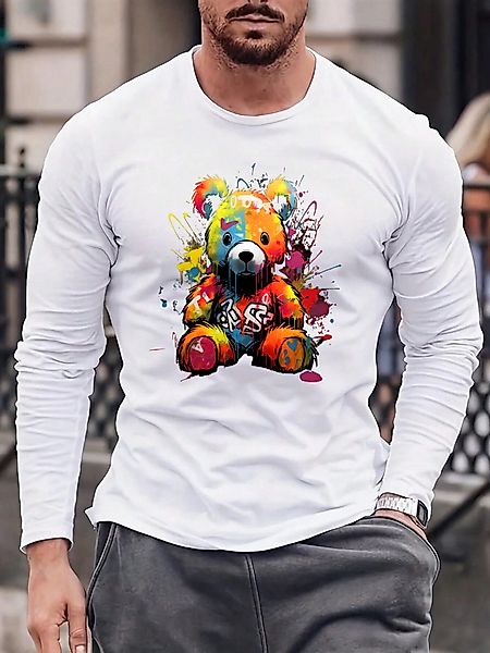 RMK Langarmshirt Herren Langarmshirt Rundhals Basic günstig online kaufen