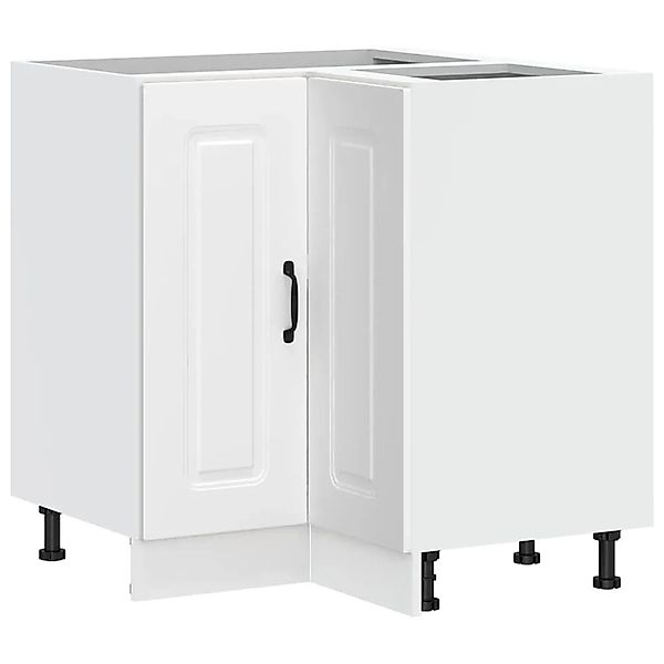 vidaXL Küchen-Eckunterschrank Kalmar Weiß Holzwerkstoff 853507 günstig online kaufen