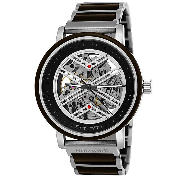 Holzwerk Mechanische Uhr Moderne Herren Edelstahl günstig online kaufen