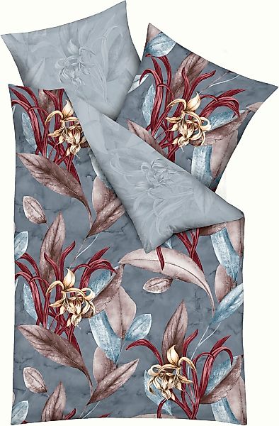 Kaeppel Bettwäsche "Asmara" 2 Stk. tlg. Mit großen Blumen günstig online kaufen