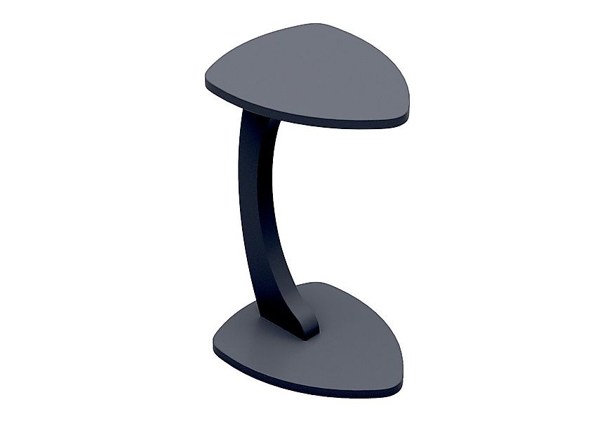 en.casa Beistelltisch, rollbar »Klinerg« C-Form 40 x 37 x 56 cm Grau günstig online kaufen