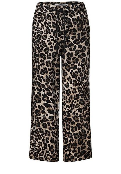 STREET ONE Stoffhose – Gemusterte Wide Leg Hose im Loose Fit günstig online kaufen
