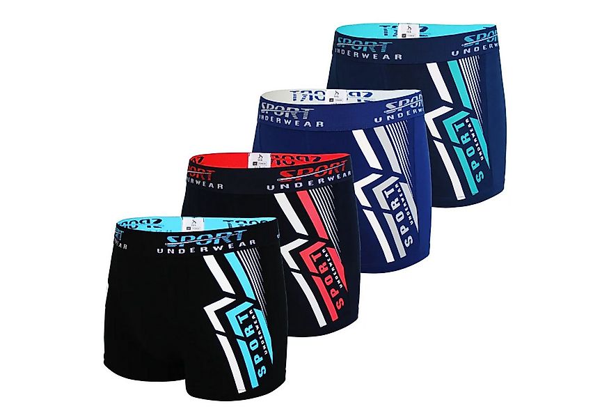 TEXEMP Boxershorts 4er bis 12 Pack Herren Boxershorts Baumwolle Retroshorts günstig online kaufen
