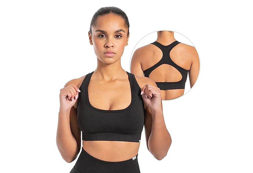 Smilodox Sport-BH Louisa, Blickdicht Rutschfester Sport Bra, Gerippter Stof günstig online kaufen