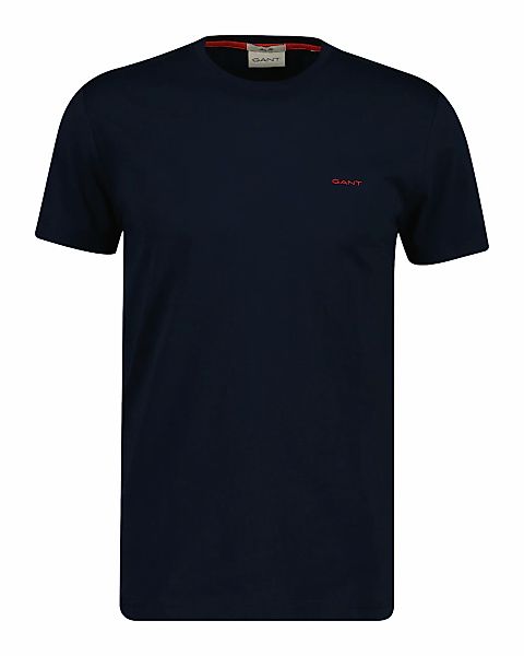 Gant T-Shirt "CONTRAST LOGO" Regular fit mit Rundhalsausschnitt günstig online kaufen