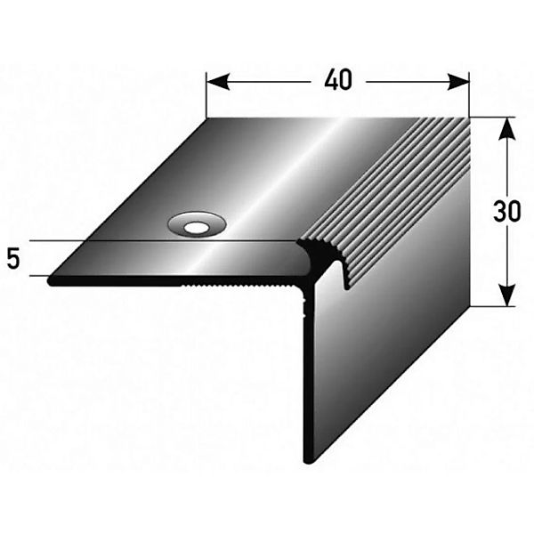 Treppenkante "Naro" / Treppenkantenprofil / Winkelprofil (Größe 40 mm x 30 günstig online kaufen