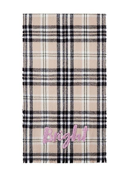 Codello Modeschal Codello Schal mit Karomuster und Statement-Stickerei günstig online kaufen