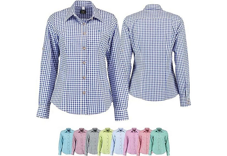 German Wear Trachtenbluse GW-OB13 Trachtenbluse für Trachten lederhosen blu günstig online kaufen