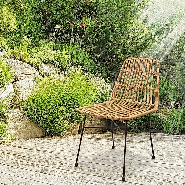 Lycce Rattanstuhl Stuhl Gartenstuhl LEON Loungemöbel günstig online kaufen