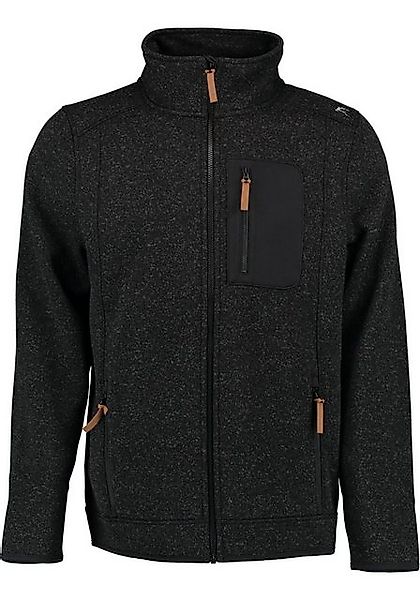 OS-Trachten Strickfleecejacke Nucku Outdoorjacke mit Stehkragen und Brustta günstig online kaufen