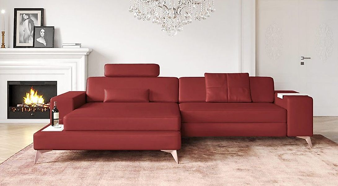 BULLHOFF Ecksofa Leder Ecksofa Eckcouch L-Form Designsofa »MÜNCHEN IV« von günstig online kaufen