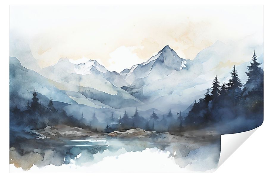 Wallarena Fototapete Berge Landschaft Vlies Tapete günstig online kaufen