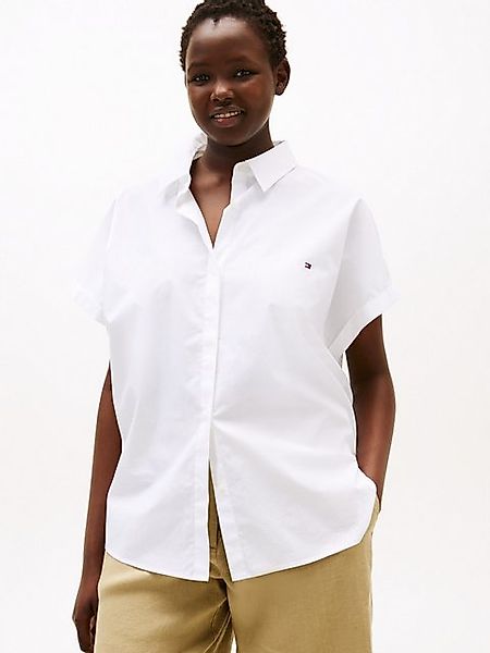 Tommy Hilfiger Curve Kurzarmbluse CRV POPLIN SLEEVELESS RLXD SHIRT günstig online kaufen