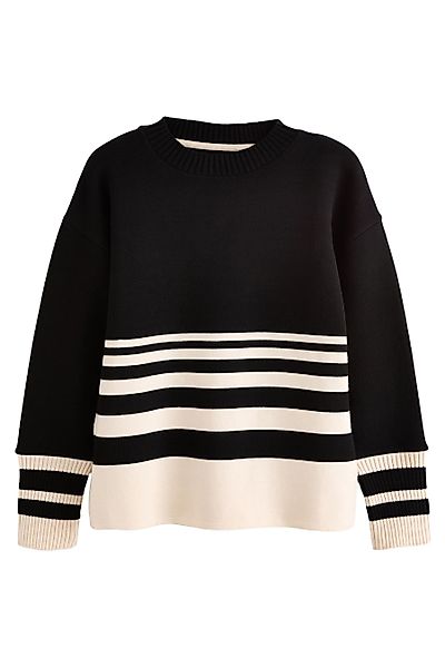 Next Rundhalspullover Rundhals-Sweatshirt mit langen Ärmeln günstig online kaufen