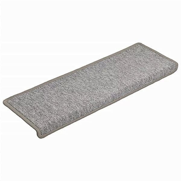 Teppich-treppenstufen 15 Stk. 65 X 25 Cm Hellgrau günstig online kaufen