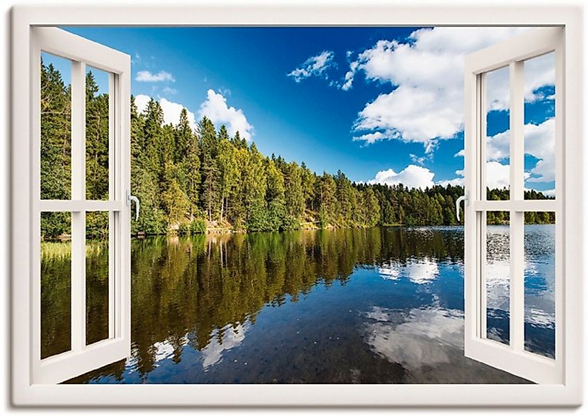 Artland Wandbild »Fensterblick Norwegische Landschaft« Fensterblick 1 Stk. günstig online kaufen