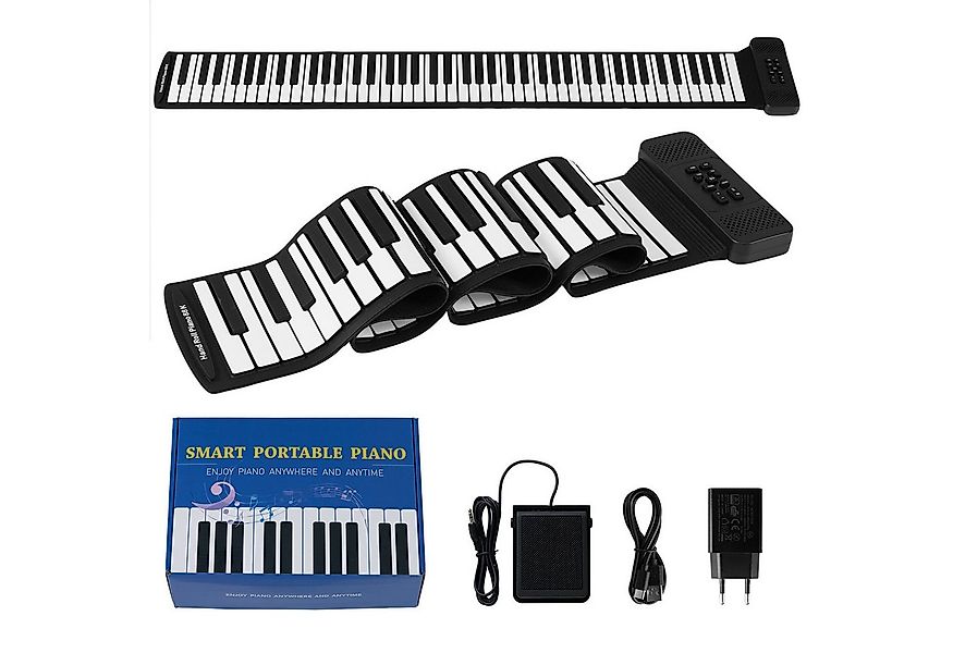 COSTWAY Spielzeug-Musikinstrument, (1 tlg), 88 Tasten Roll-Up Klavier, Klav günstig online kaufen