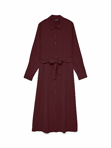Vero Moda Midikleid "VMESME LS CALF SHIRT DRESS WVN GA" Sommerkleid günstig online kaufen