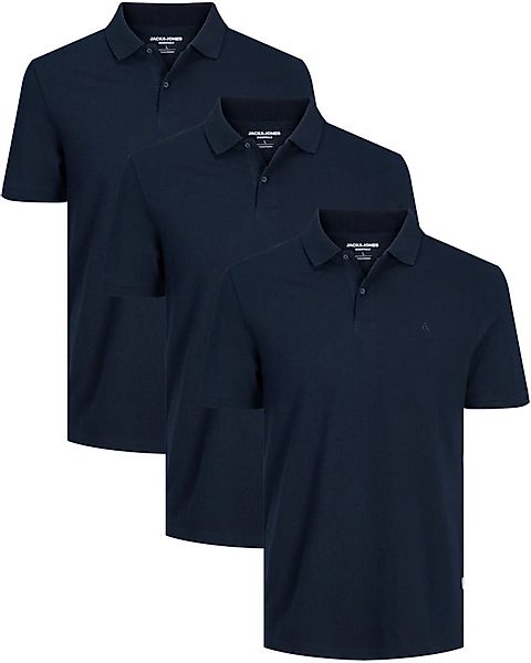 Jack & Jones Poloshirt (3er-Pack) in Unifarbe günstig online kaufen