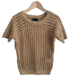Zuckerwatte Ajourpullover modisch kurz aus 100% günstig online kaufen