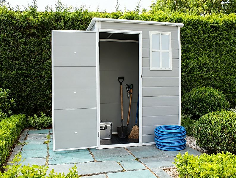 KONIFERA Gerätehaus Kunststoff, BxT: 151x92 cm, Nagersicher und wasserdicht günstig online kaufen